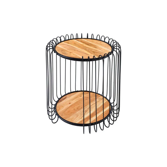 Masuta neagra maro din lemn True Elements