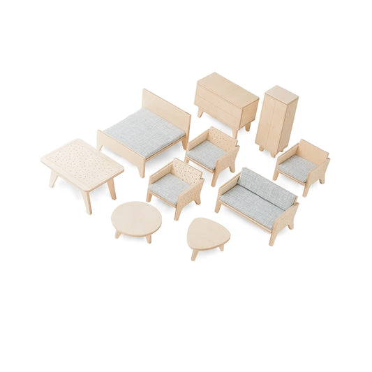 Mobilier din lemn pentru casa de papusi Dollhouse