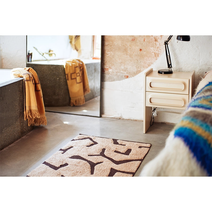 Noptiera crem din MDF Space HK Living