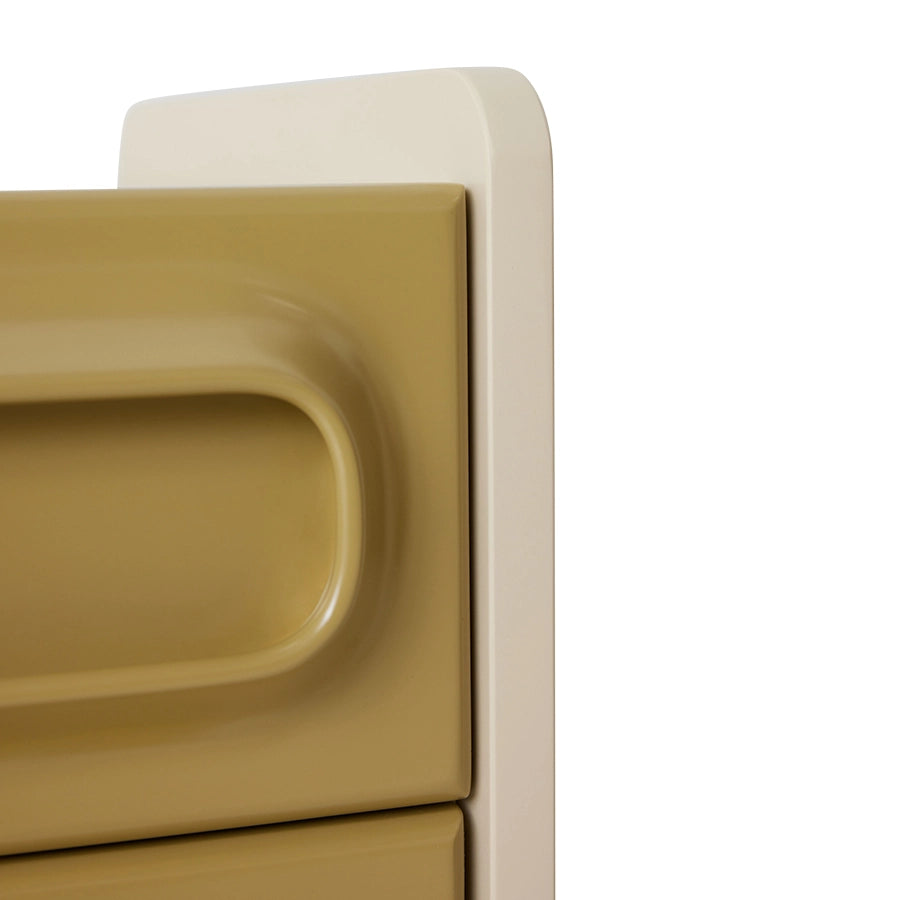 Noptiera crem verde din MDF Space HK Living