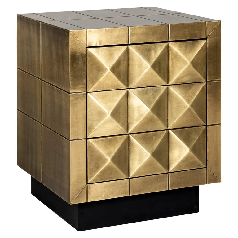 Noptiera gold din alama si MDF Collada