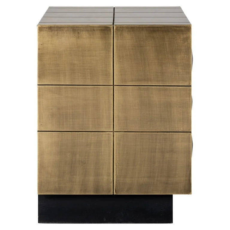 Noptiera gold din alama si MDF Collada