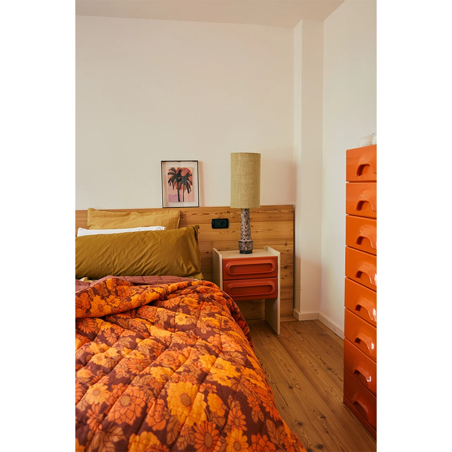 Noptiera orange crem din MDF Space HK Living