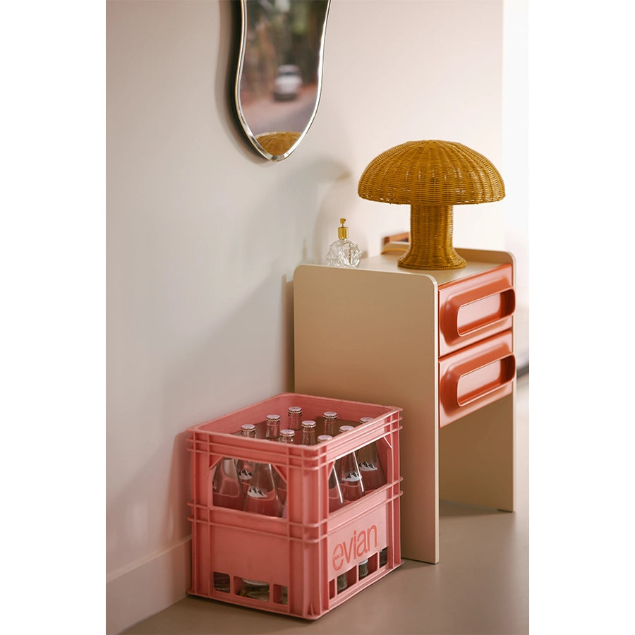 Noptiera orange crem din MDF Space HK Living
