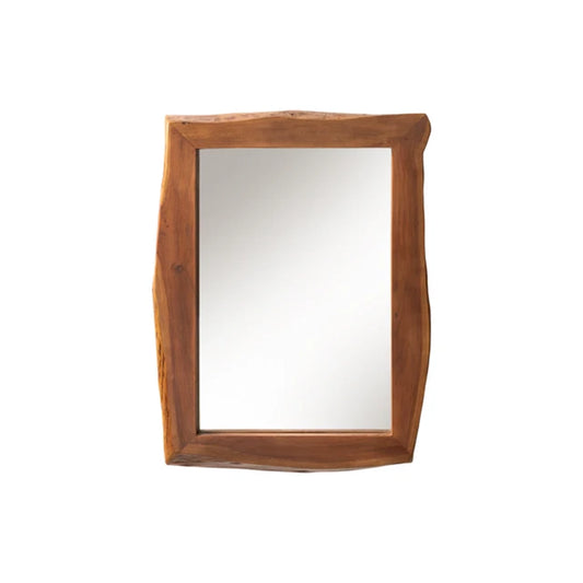 Oglinda maro din lemn de salcam 100 cm Mammut