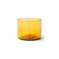 Pahar galben din sticla Tube Amber