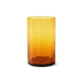 Pahar inalt galben din sticla Tube Amber