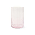 Pahar inalt roz din sticla Tube Blush