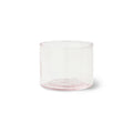 Pahar roz din sticla Tube Blush