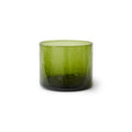 Pahar verde din sticla Tube Olive