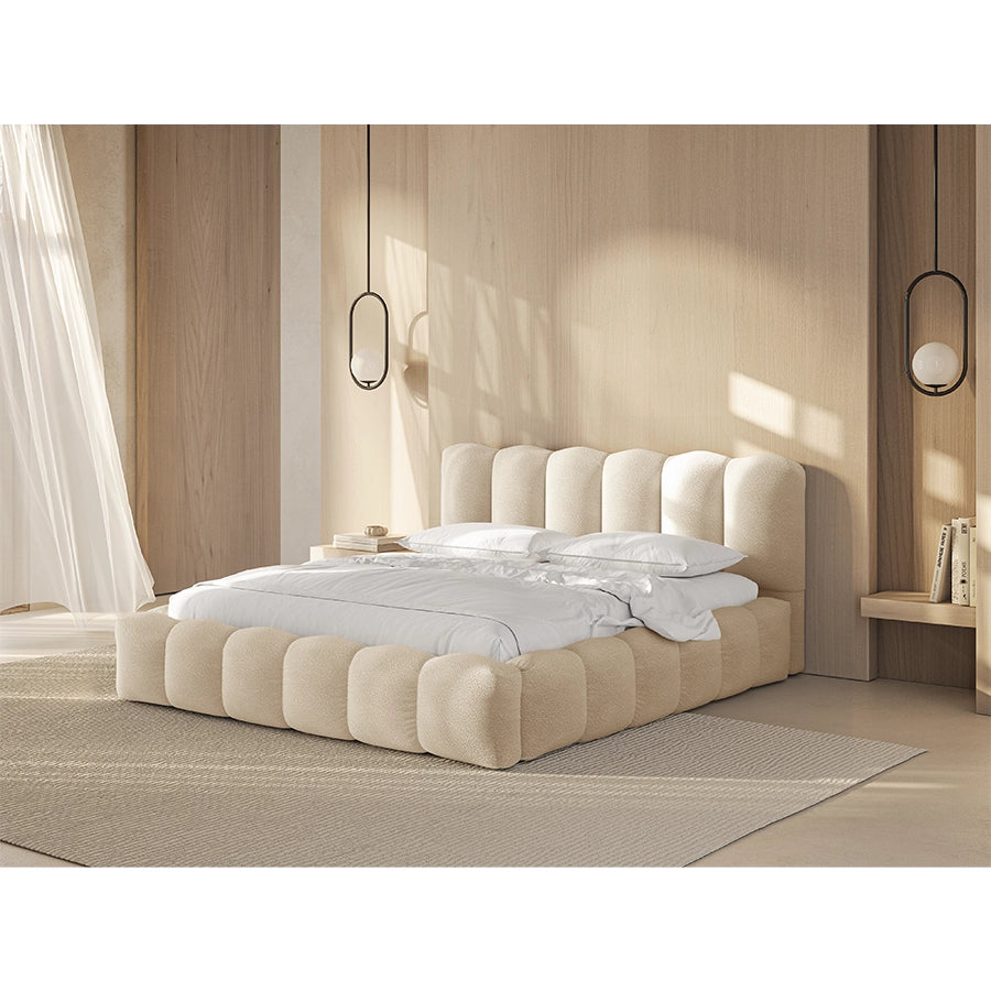 Pat bej 180 x 200 cm Boucle Lupine