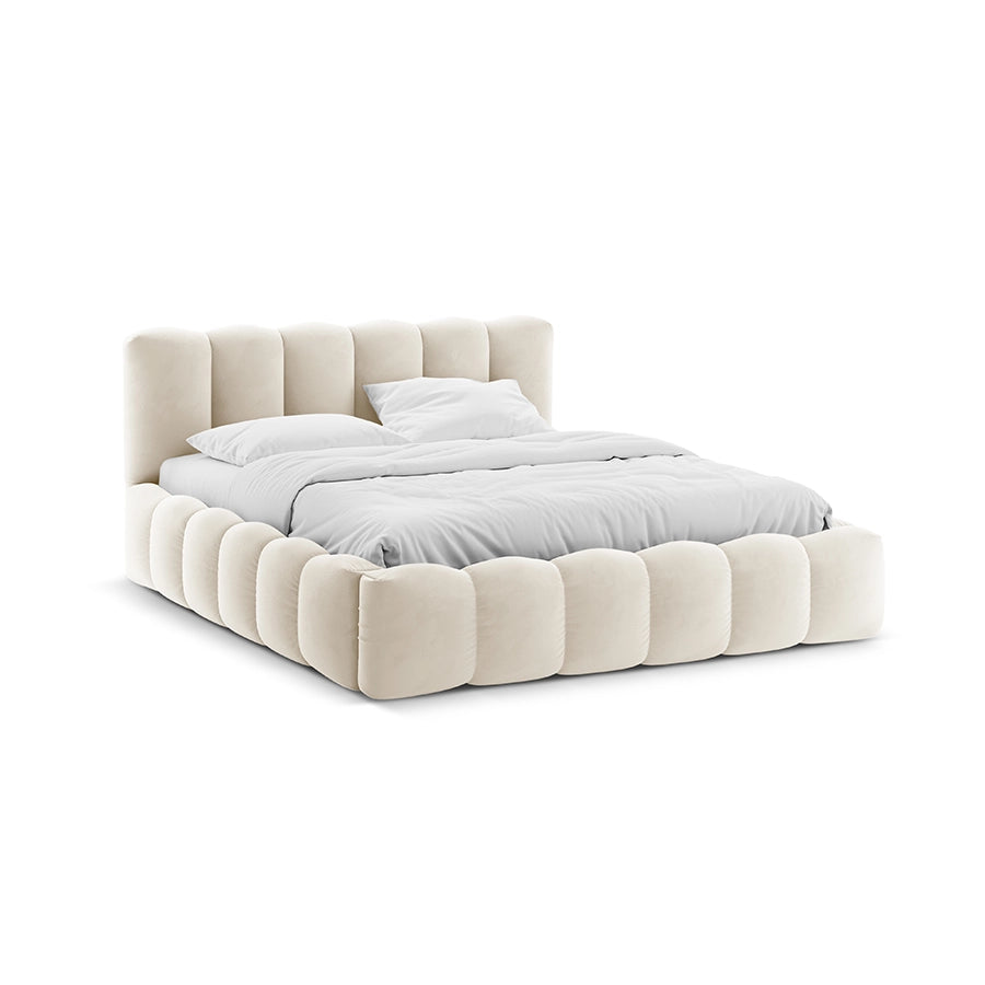 Pat bej din catifea 200 x 200 Lupine
