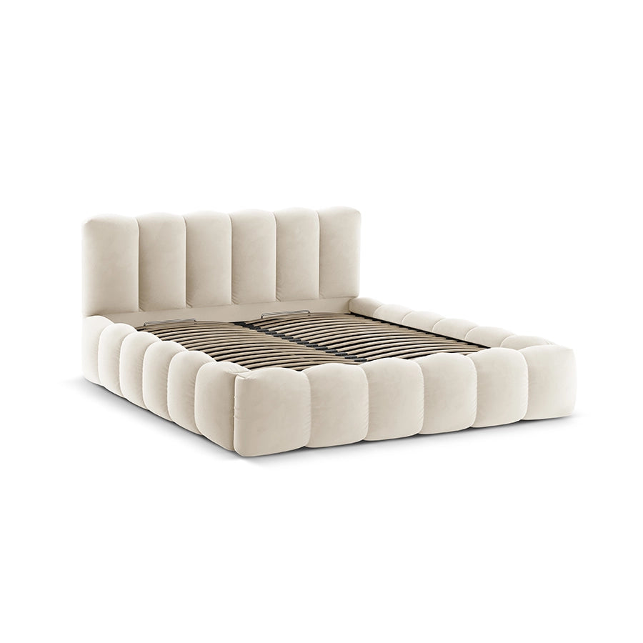 Pat bej din catifea 140 x 200 Lupine