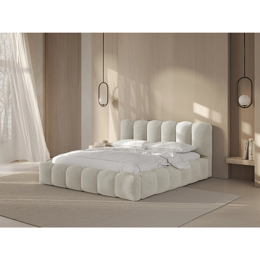 Pat bej din catifea 200 x 200 Lupine