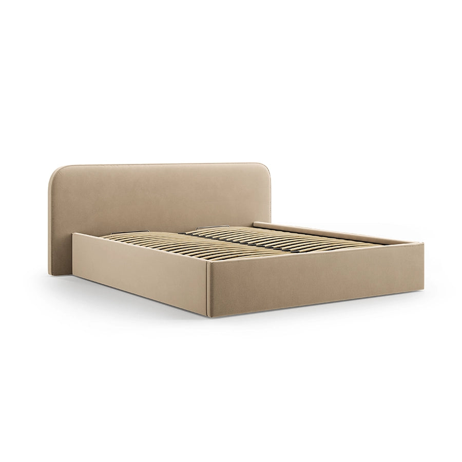 Pat bej sand din catifea 160x200 Elizabeth