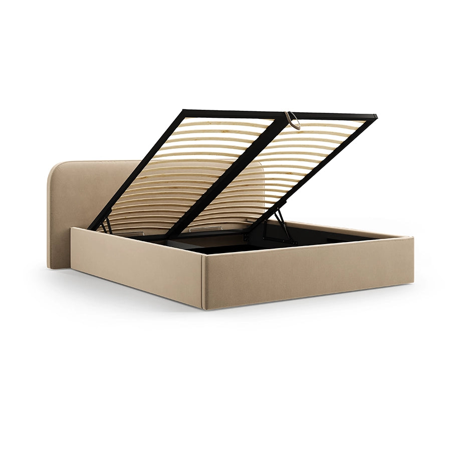 Pat bej sand din catifea 160x200 Elizabeth