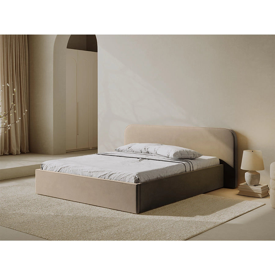 Pat bej sand din catifea 180x200 Elizabeth