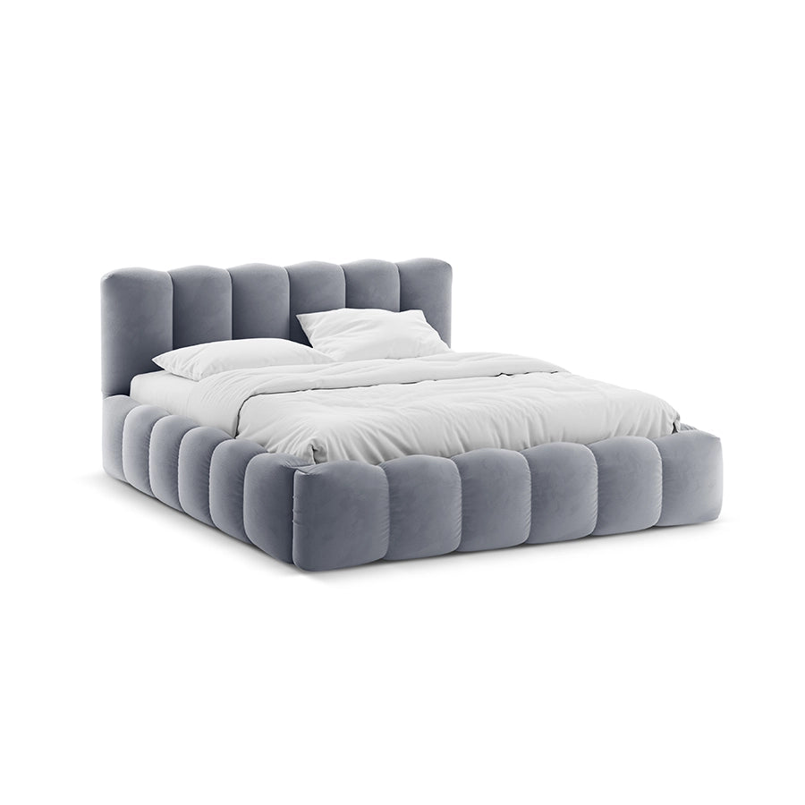 Pat gri din catifea 200 x 200 Lupine