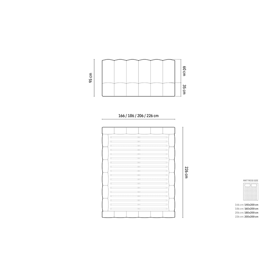 Pat bej din catifea 140 x 200 Lupine