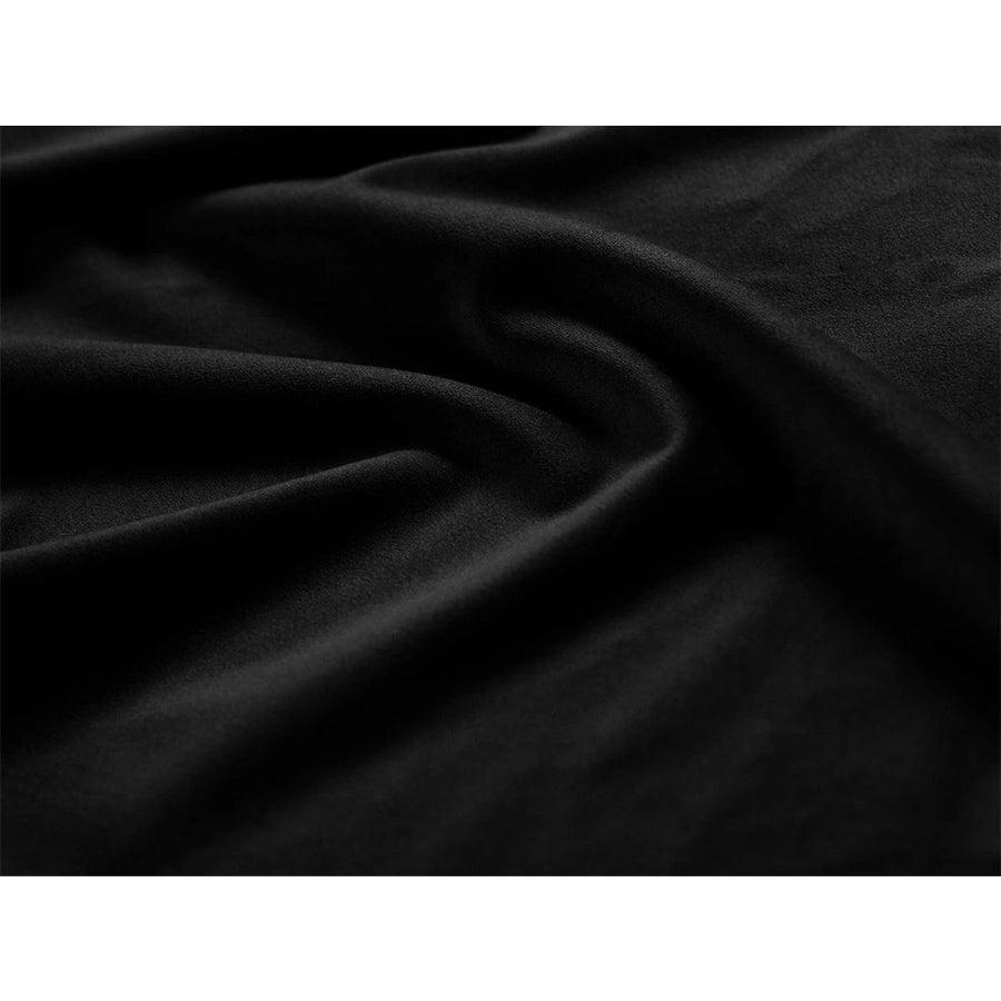 Pat negru din catifea 140x200 cm Bellis - Poetic Store