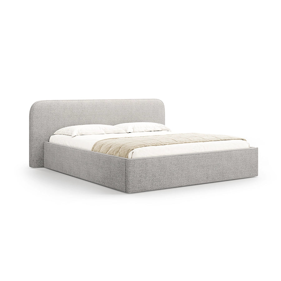 Pat silver gri 180x200 boucle Elizabeth