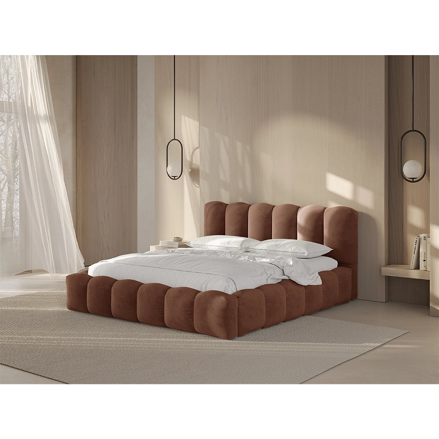 Pat teracota sand din catifea 200 x 200 Lupine