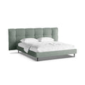 Pat verde menta din material boucle 160 x 200 cm Eric