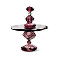 Platou mov pentru prajituri din sticla Jewel