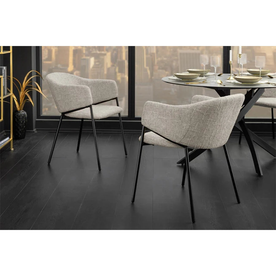 Scaun dining bej din poliester Noblesse