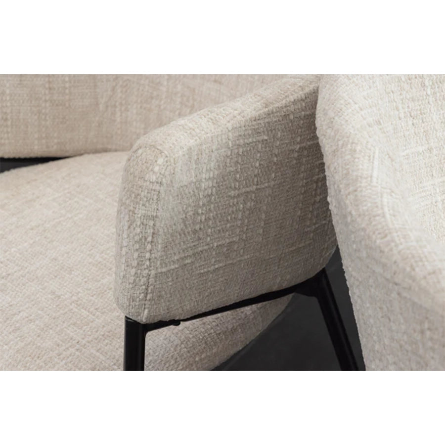Scaun dining bej din poliester Noblesse
