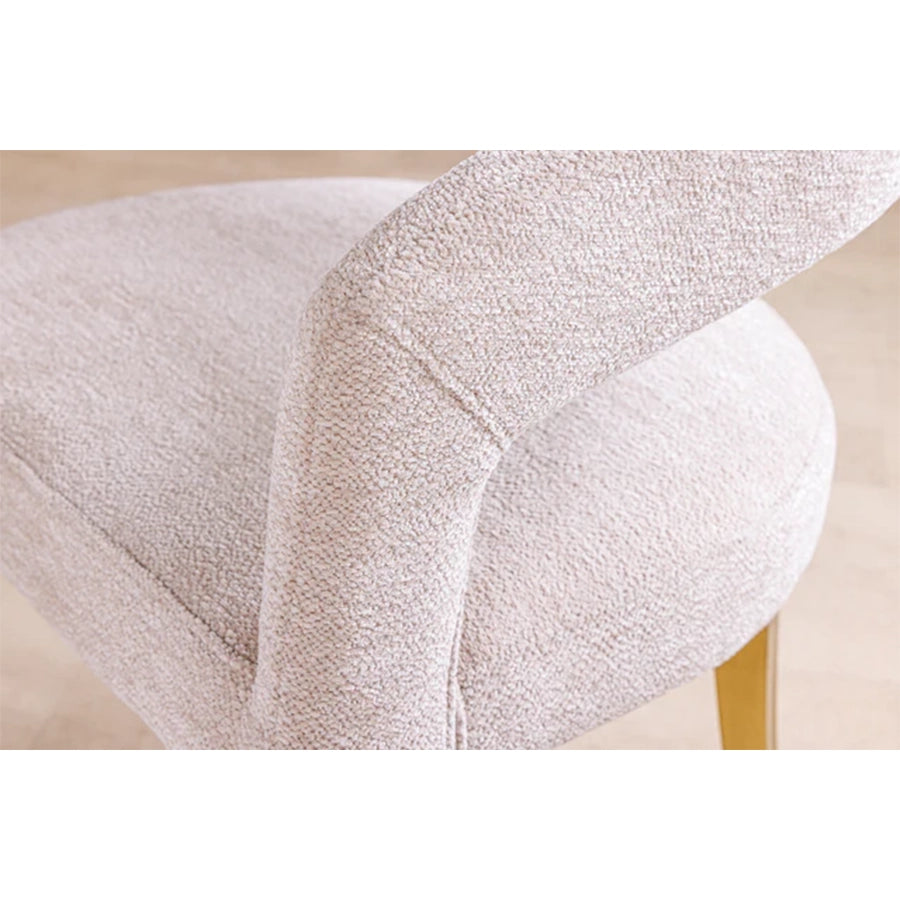 Scaun dining bej din textil Boutique