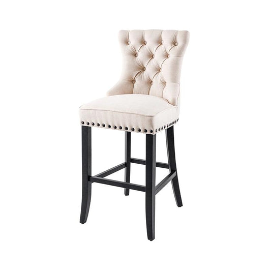 Scaun bar bej din poliester Castle Invicta Interior - Poetic Store