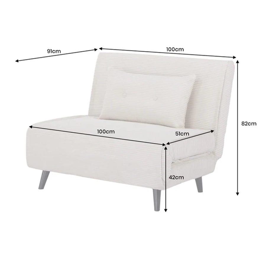 Scaun bej extensibil multifunctional 100 cm Smart