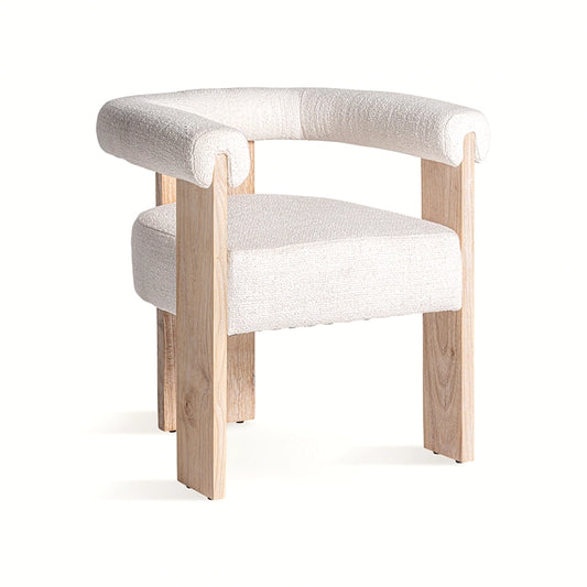 Scaun dining alb din poliester Ustka Vical