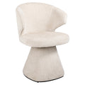 Scaun dining bej deschis din chenille Gatsbi