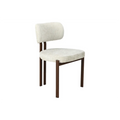 Scaun dining bej din chenille Bellano