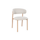 Scaun dining bej din material texturat Belfort