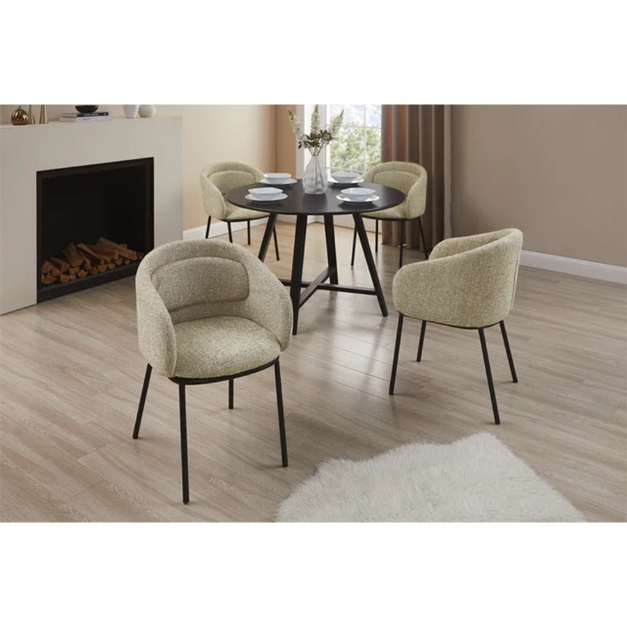 Scaun dining bej din poliester Florenz