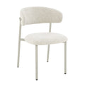 Scaun dining bej din poliester Hamina