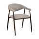 Scaun dining bej sand din poliester Hanko