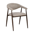 Scaun dining bej sand din poliester Hanko