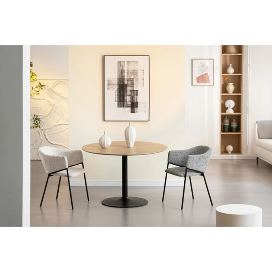 Scaun dining bej din poliester Noblesse