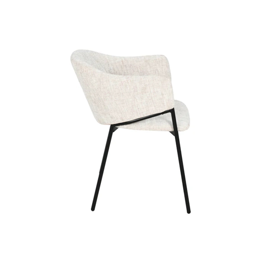 Scaun dining bej din poliester Noblesse