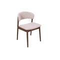 Scaun dining bej din poliester Valhalla Wood