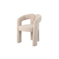 Scaun dining bej din poliester boucle Arch
