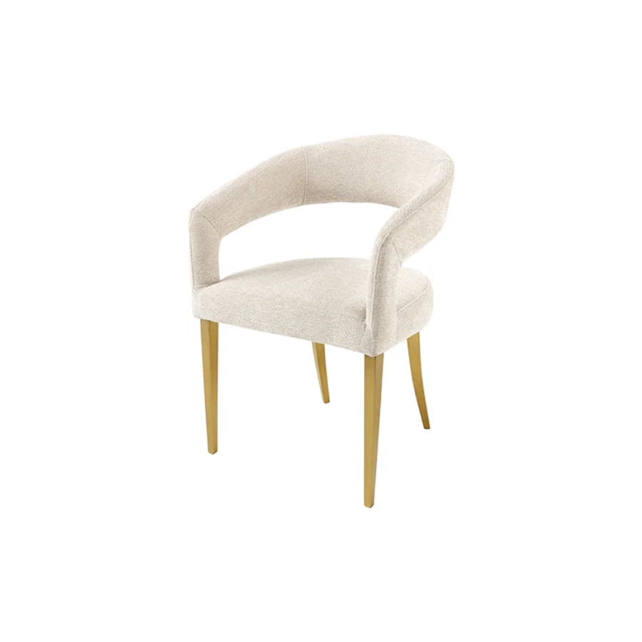 Scaun dining bej din textil Boutique