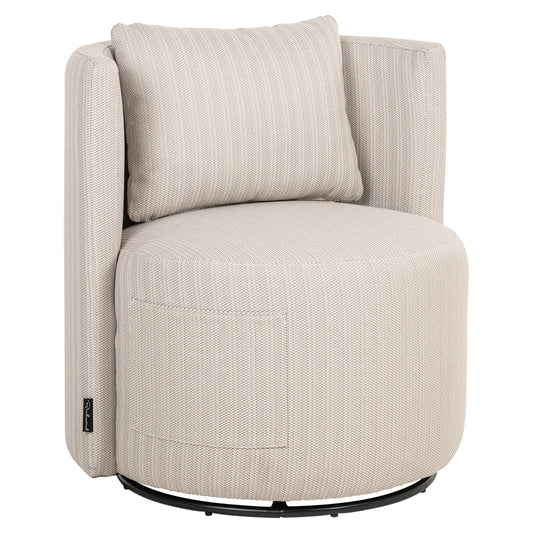 Scaun dining bej rotativ pentru exterior Marlin