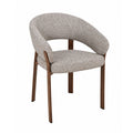 Scaun dining bej sand din poliester Rauma