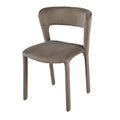 Scaun dining grej din catifea Ghent