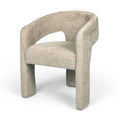 Scaun dining grej din chenille boucle Jena